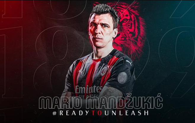 Masuknya Mario Mandzukic Ke AC Milan Menggunakan Nomor Punggung Sakral