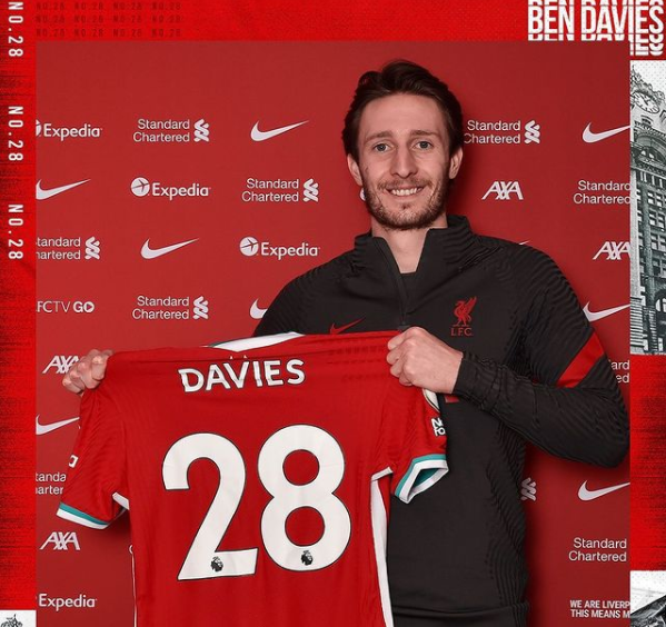 Mahar 2 Juta Pounds Mendatangkan Ben Davies Ke Liverpool, Resmi !