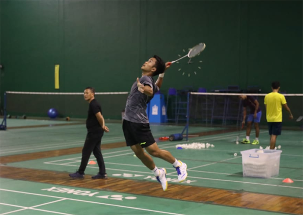 timnas bulutangkis latihan