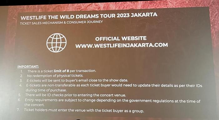 Gini Nih Guys Cara Beli Tiket Konser Westlife Di Jakarta-2