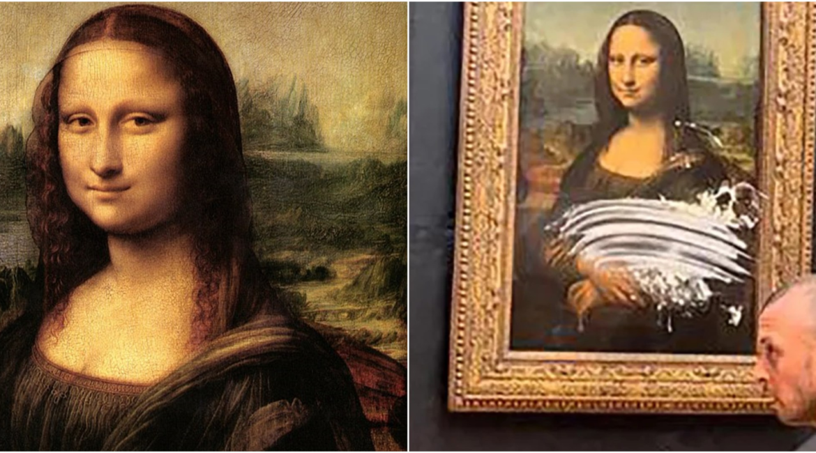 Ini Kronologi dan Motif Pelaku Yang Melempar Kue Ke Lukisan Monalisa